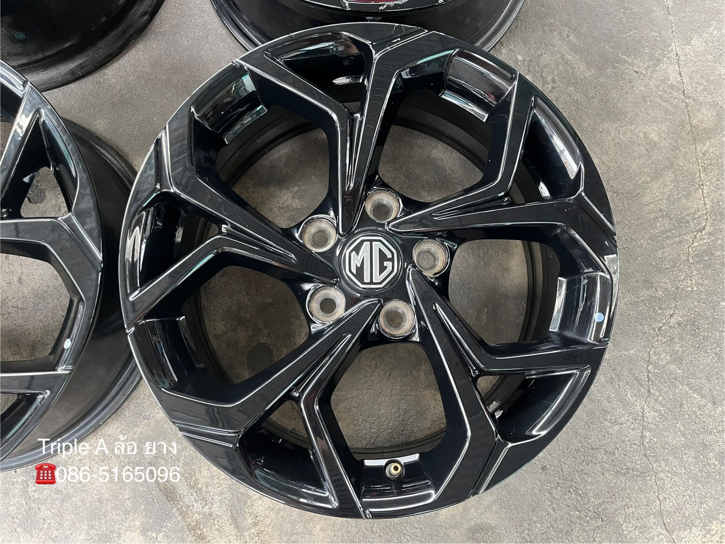 ✨ล้อแม็ก✨5รู112✨MG 5 ขอบ 16 สีดำแท้💯