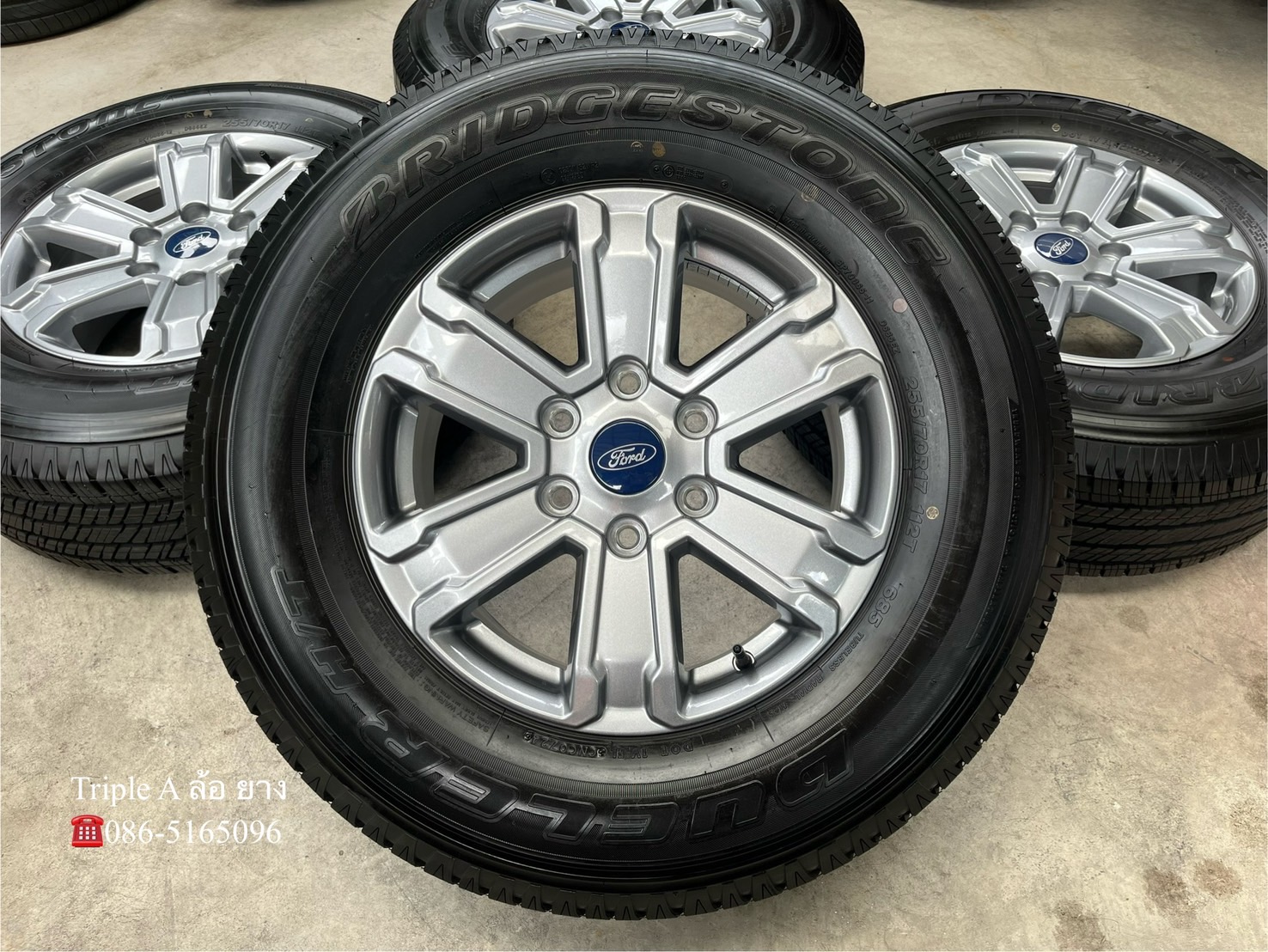 ♨️ปี24♨️✨ล้อแม็กพร้อมยางใหม่ป้ายแดง✨Ford Ranger รุ่นใหม่ล่าสุด ขอบ 17💖ใหม่กริ๊บ💖