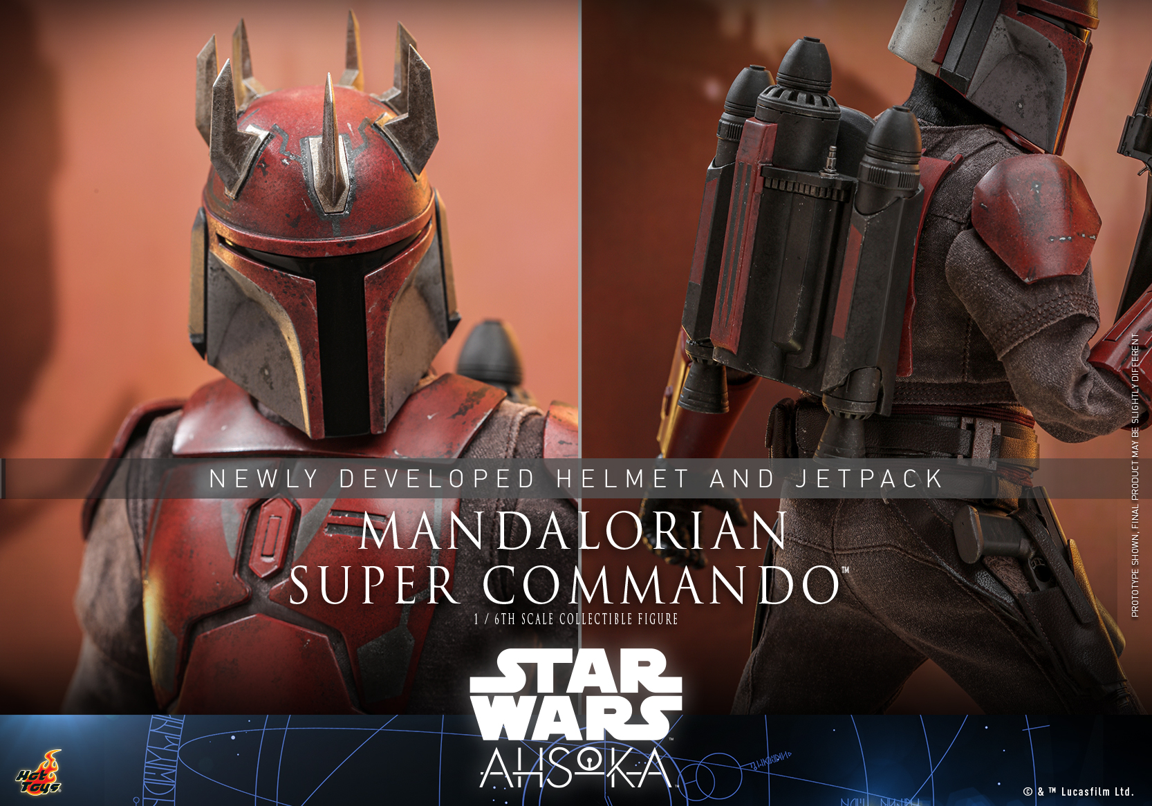 Hot Toys TMS127 1/6 Star Wars: Ahsoka™ - Mandalorian Super Commando™