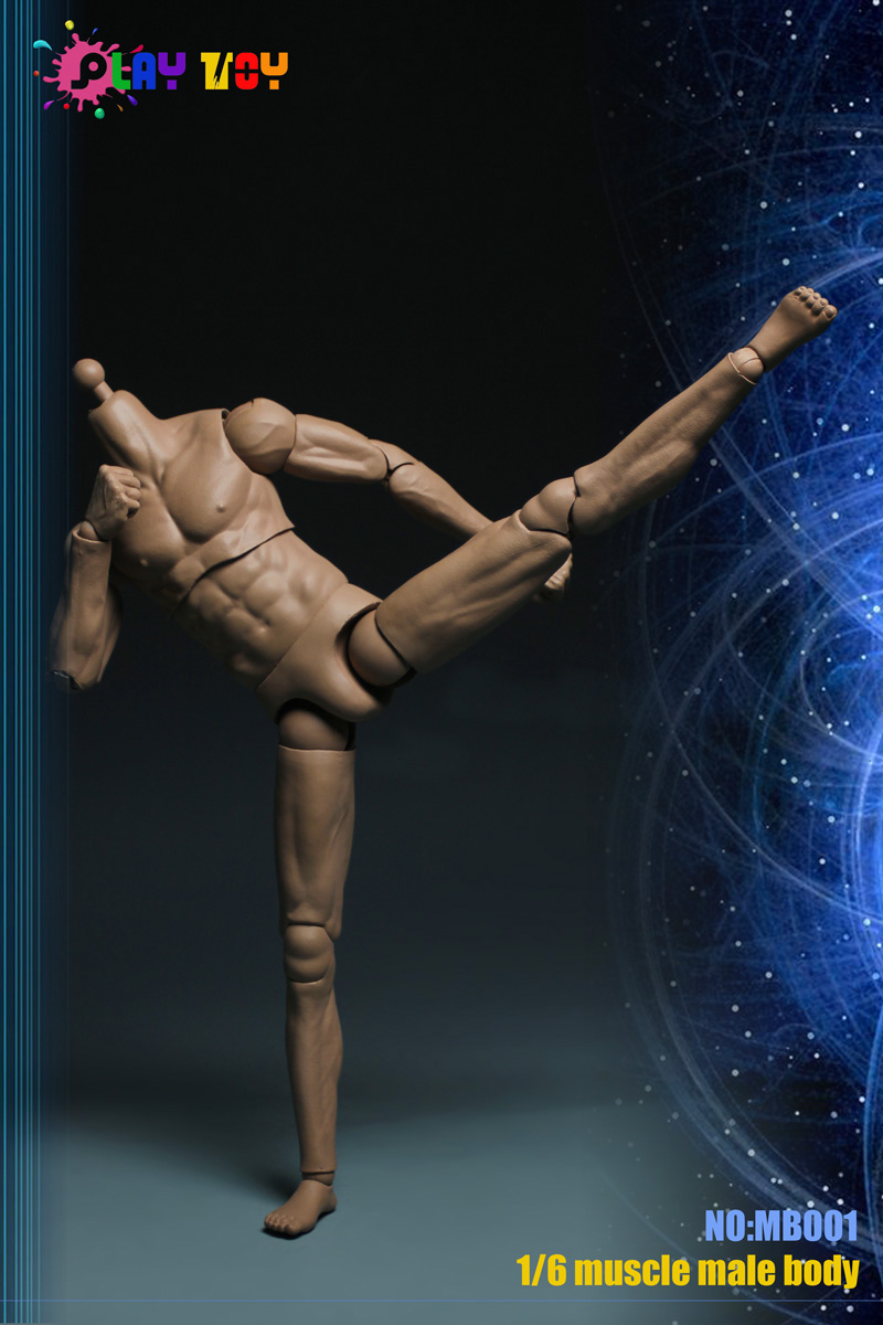 PLAY TOY MB001, MB002 1/6 Muscle male body with 2 joints on the arms