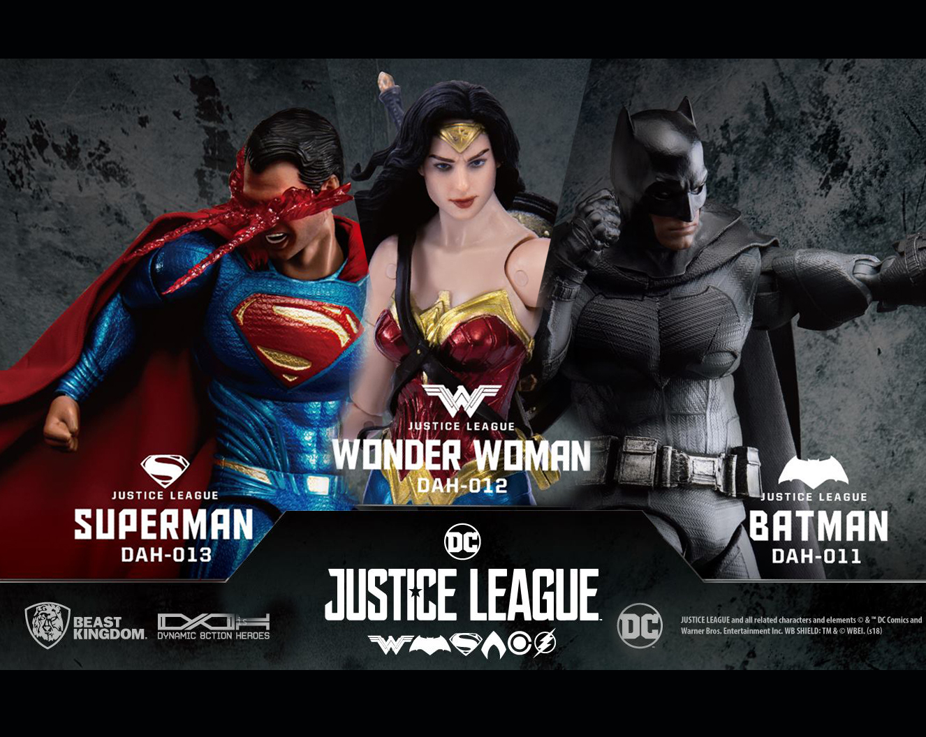Beast Kingdom DAH011 DAH012 DAH013 1/9 Justice League