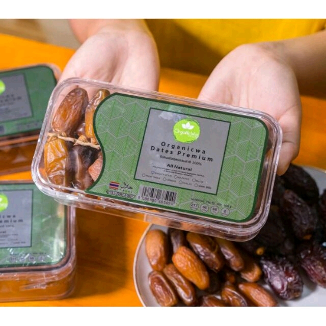 (2กระปุก) vายเป็น เซต อินทผลัม พันธุ์ เดทเลทนัวร์ + อินทผาลัม คาลาส organicwa degletnour khalas date palm