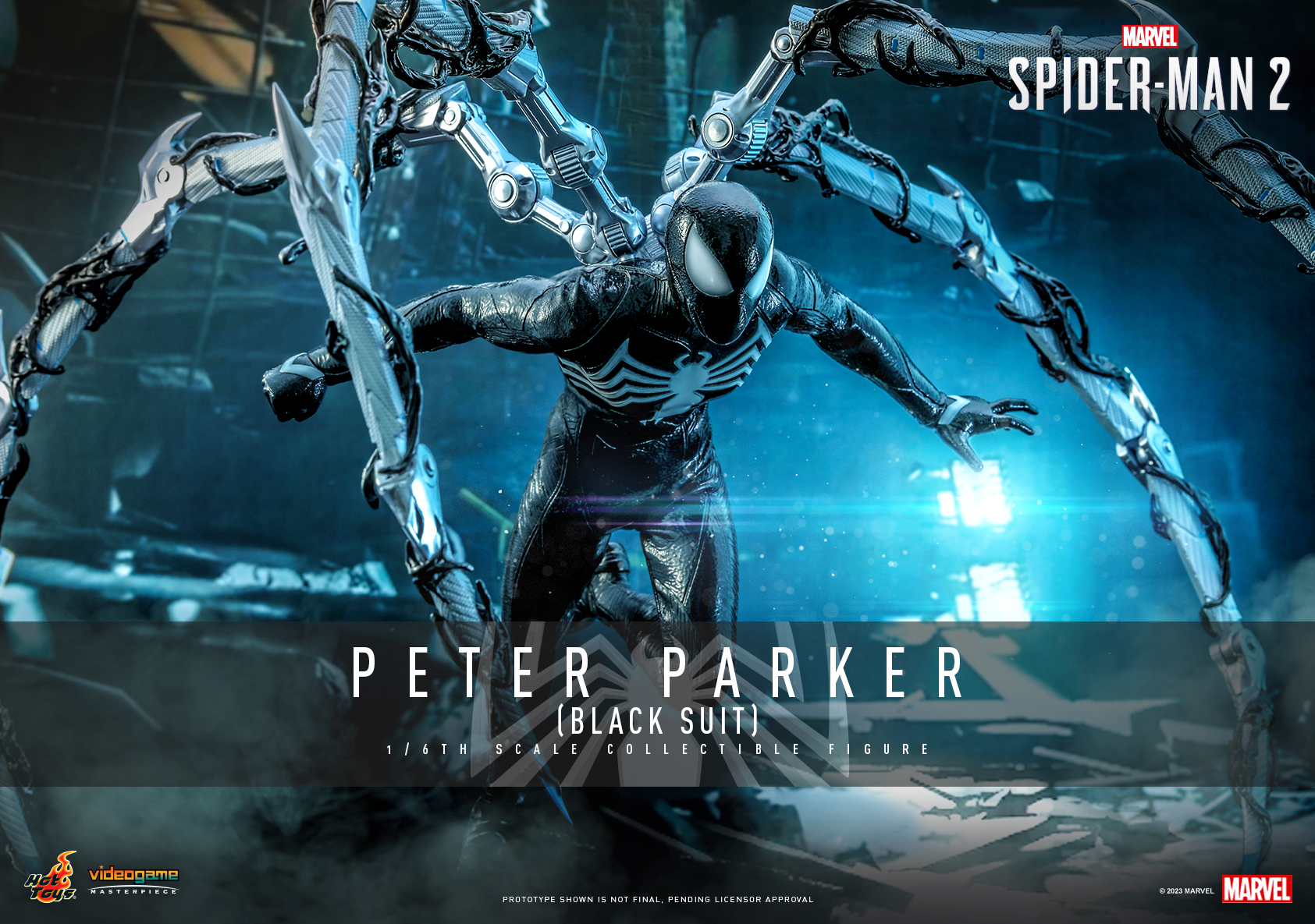 Hot Toys VGM56 1/6 Marvel's Spider-Man 2 - Peter Parker (Black Suit)