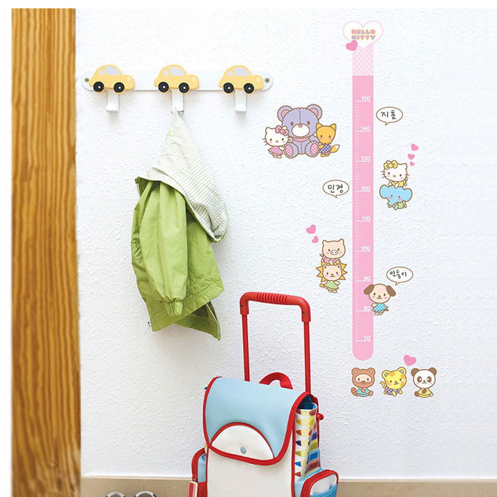KS-58350 สติ๊กเกอร์วัดส่วนสูงเฮลโล่คิตตี้ิ Hello Kitty Hight ruler ขนาดแผ่น 50x70 cm