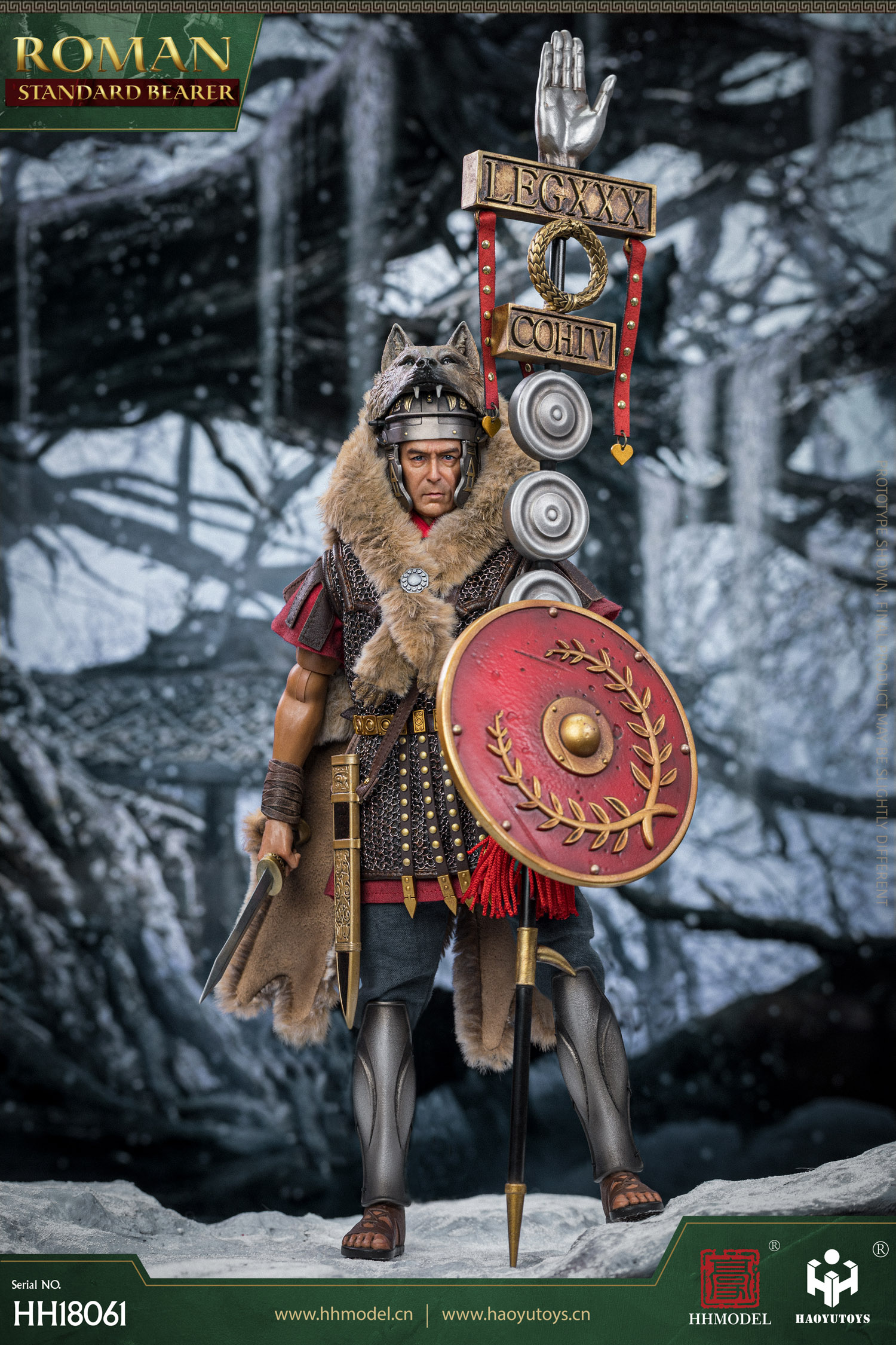 HHMODEL & HAOYUTOYS HH18061 1/6 Imperial Legion - Rome Flag Bearer