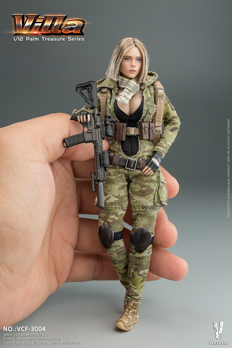 VERYCOOL VCF-3004 1/12 Palm Treasure Series MC Camouflage Women Soldier - Villa