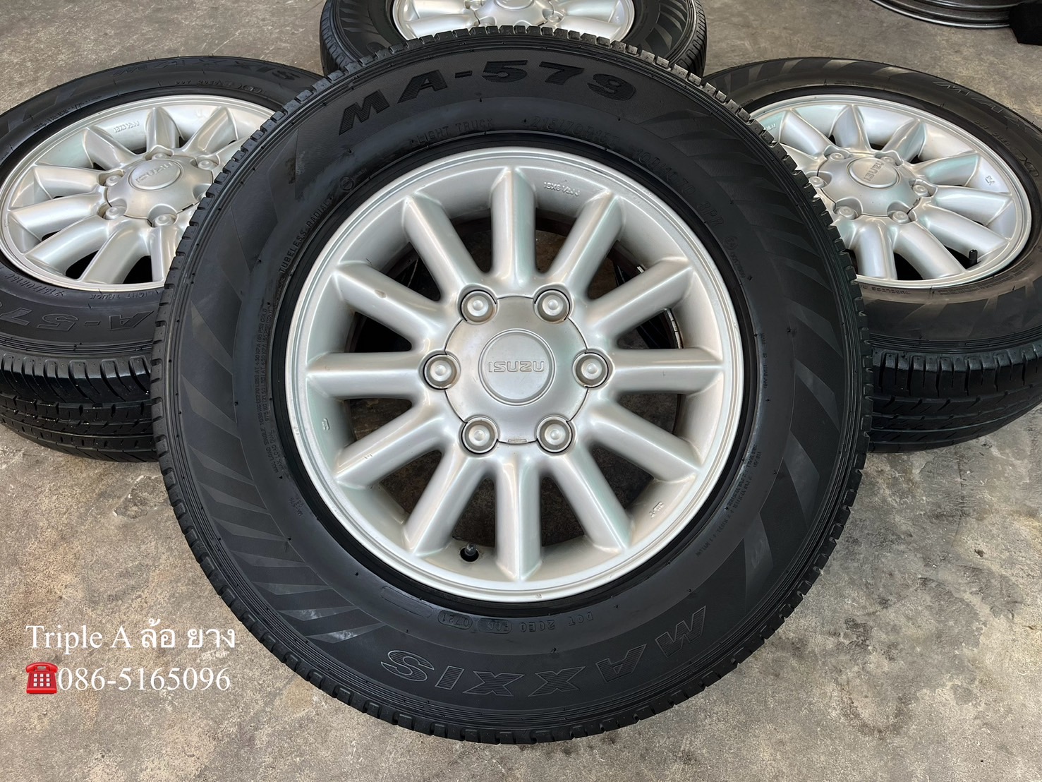 ✨ล้อแม็ก✨ISUZU D-Max ขอบ 15 แถมยาง 215-70-15 Maxxis ปี 21