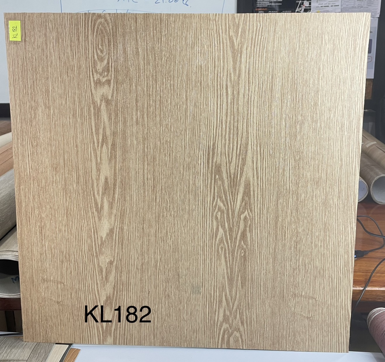 la la shop วอลเปเปอร์ลายไม้ น้ำตาล 60cm*1m