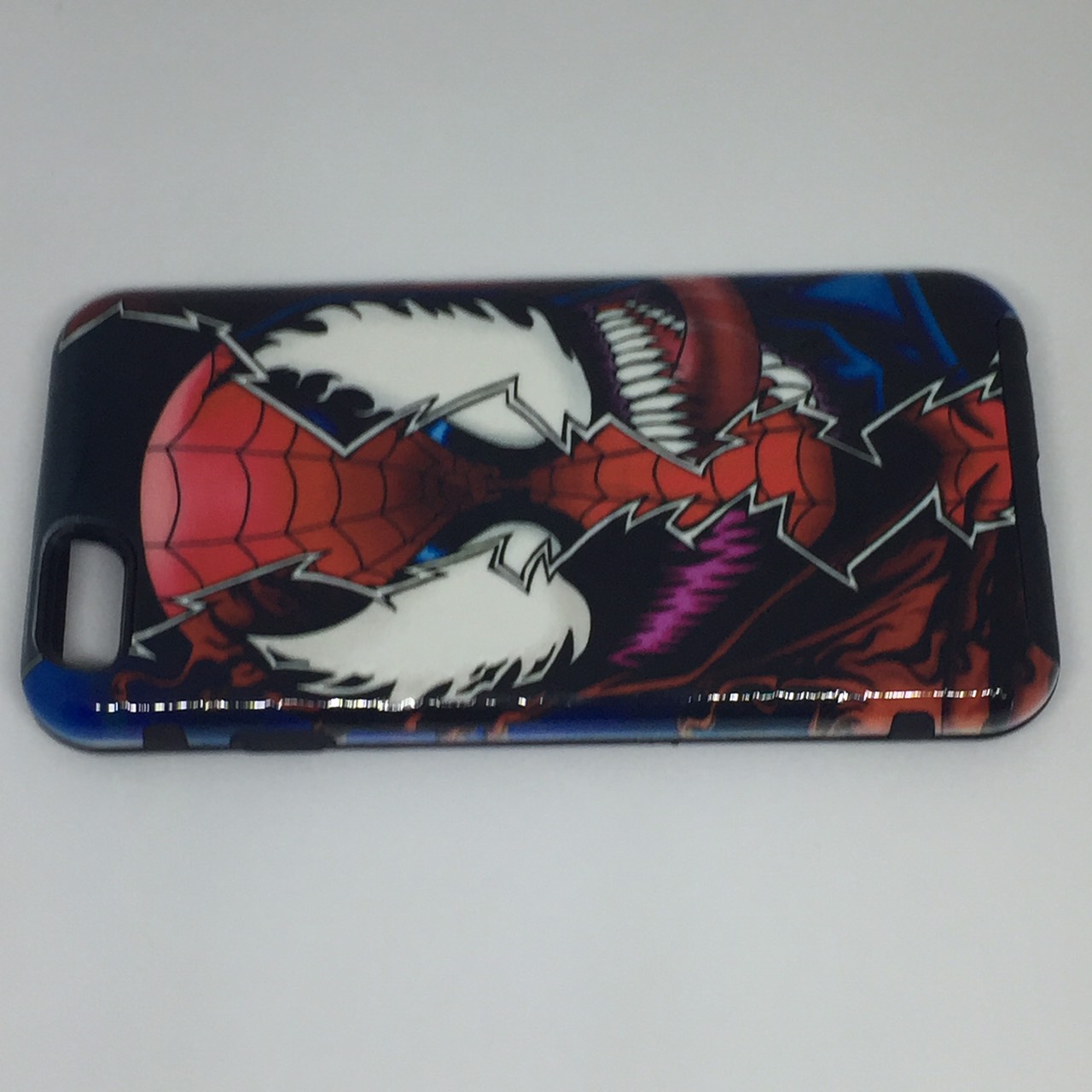 เคสฝาหลัง2ชั้น เคสไอโฟน6,6S(ลายหน้าสไปเดอร์แมน)มาใหม่ เคสฝาหลัง2ชิ้น เคสซิลิโคน-tpu