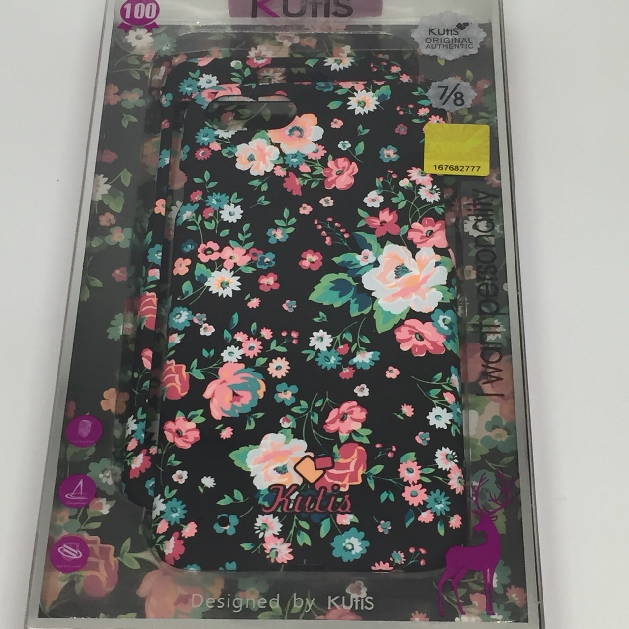 เคสคูทิส (Kutis) ไอโฟน7,8 (ลายดอกไม้หลากสี)มาใหม่