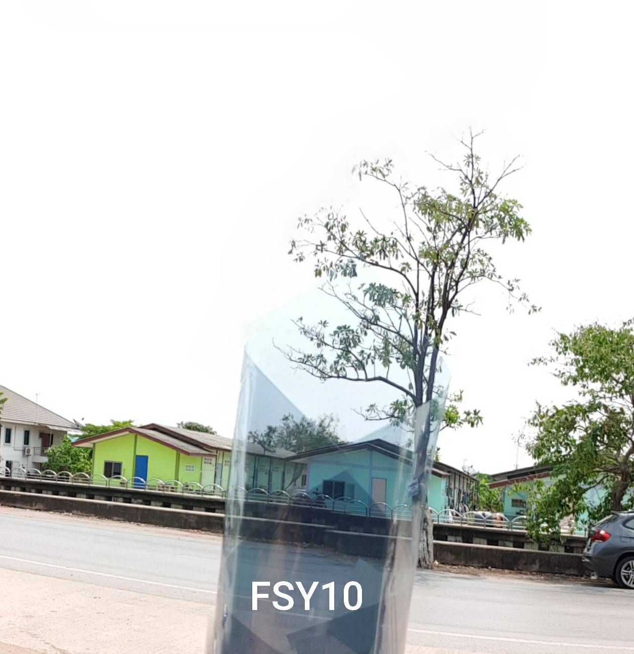 lala flim ฟิล์มติดกระจกปรอท FSY10-90cm. ใส แบบกาวในตัว ใส 90CM*1M