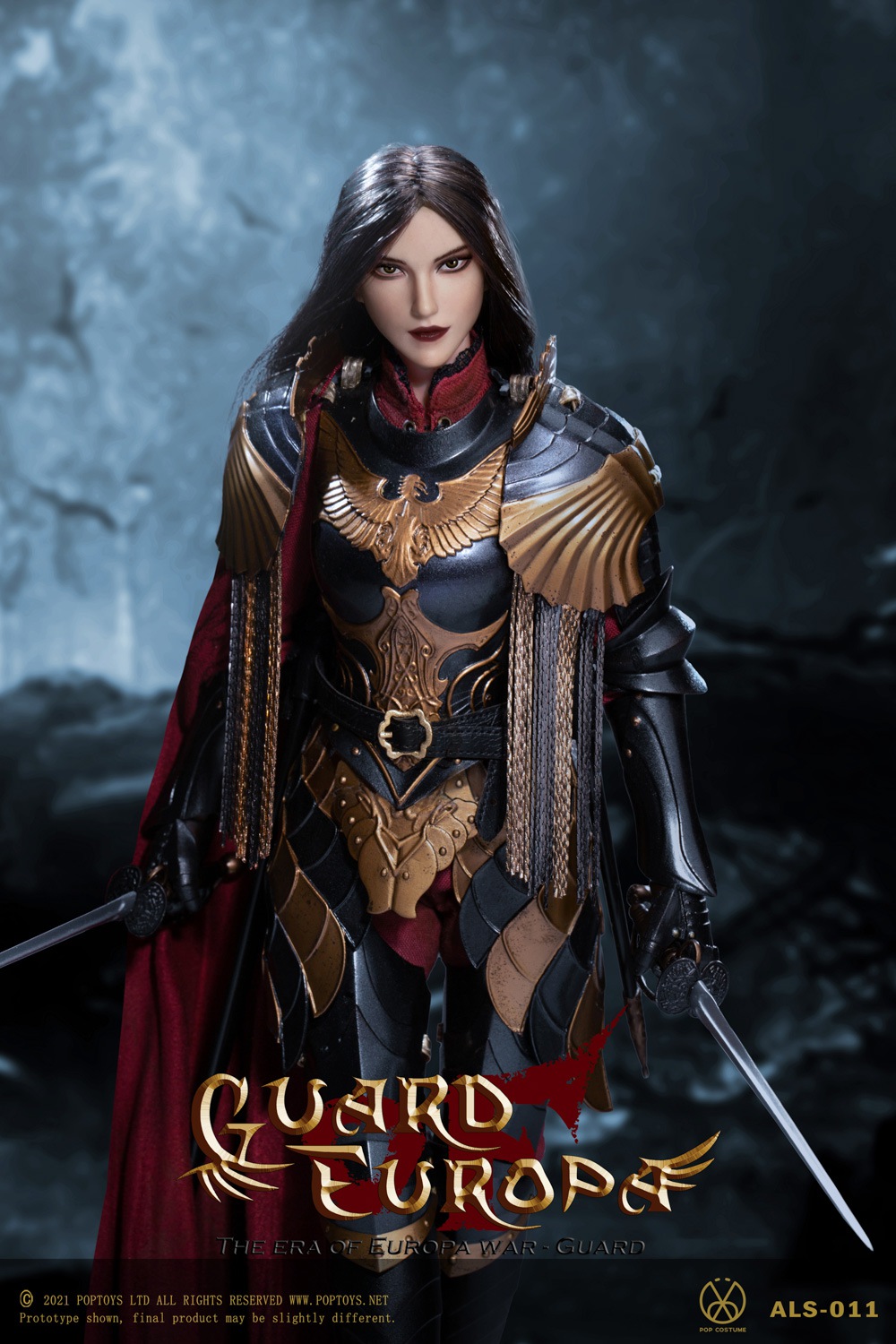 POPTOYS ALS011 1/6 Eagle Knight Guard Black Armor Version
