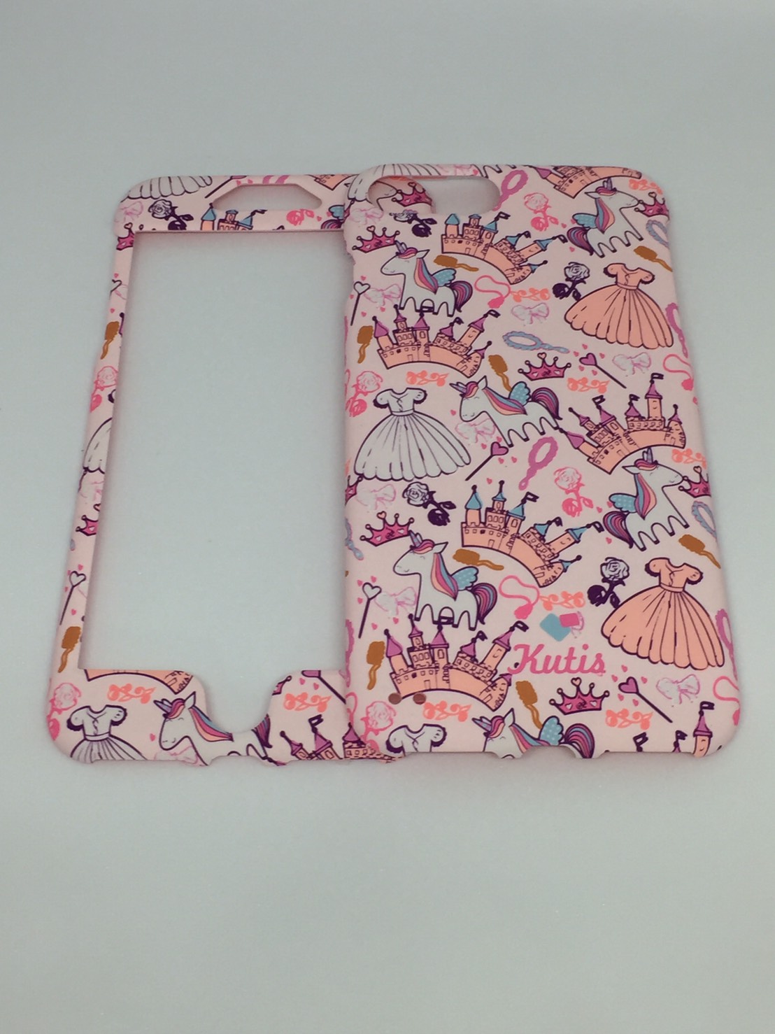 เคสคูทิส (Kutis) ไอโฟน7พลัส,8พลัส(ลายกระโปรงกับปราสาทสีชมพู)