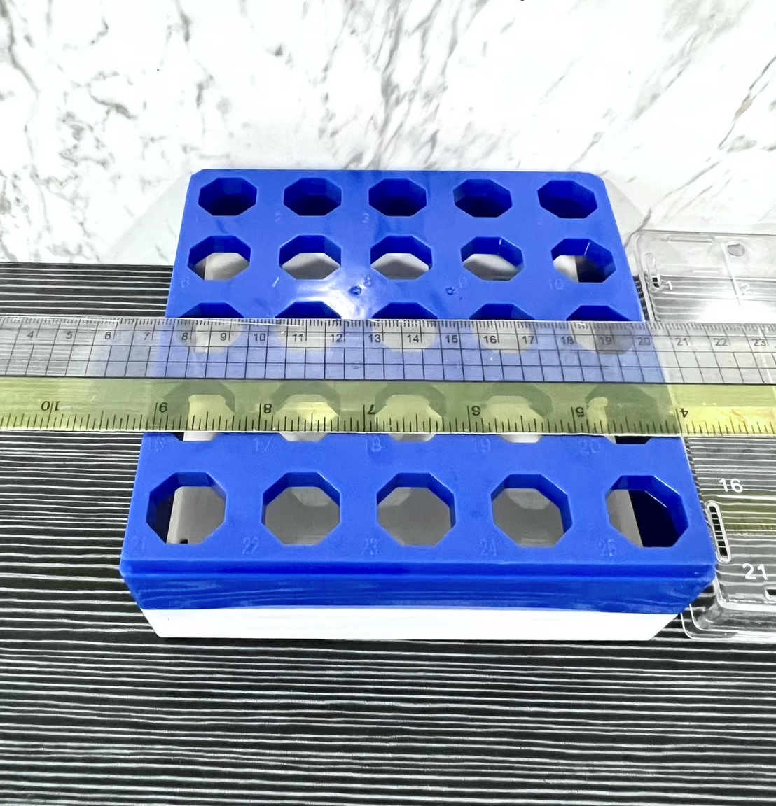 กล่องใส่หลอดขนาด 5ml จำนวน 25 ช่อง