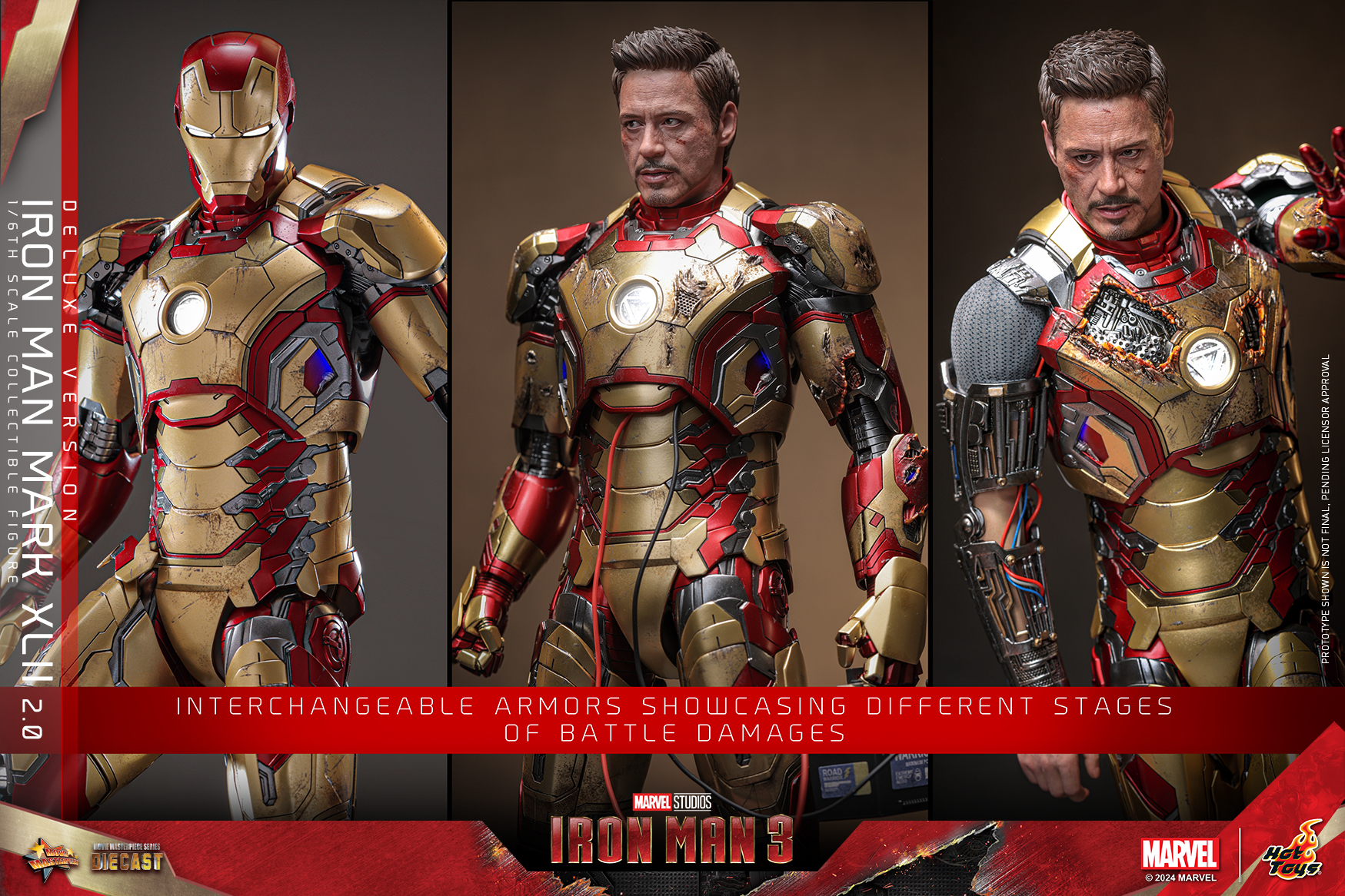 Hot Toys MMS759D66B Iron Man 3 - Iron Man Mark XLII (2.0) (Deluxe Version) (Special Edition)