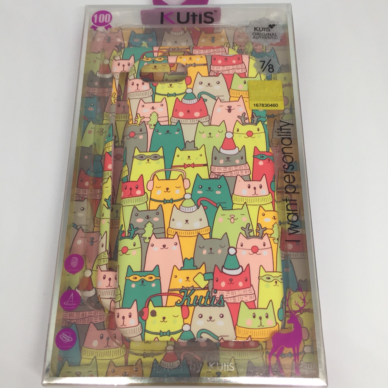 เคสคูทิส (Kutis) ไอโฟน7,8(ลายแมวเล็กใส่หมวก)