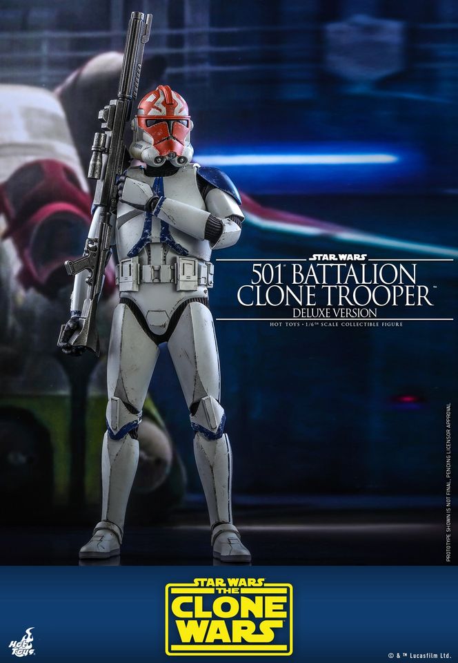 Hot Toys TMS023 1/6 Star Wars: The Clone Wars™ - 501st Battalion Clone Trooper™ (Deluxe Version)