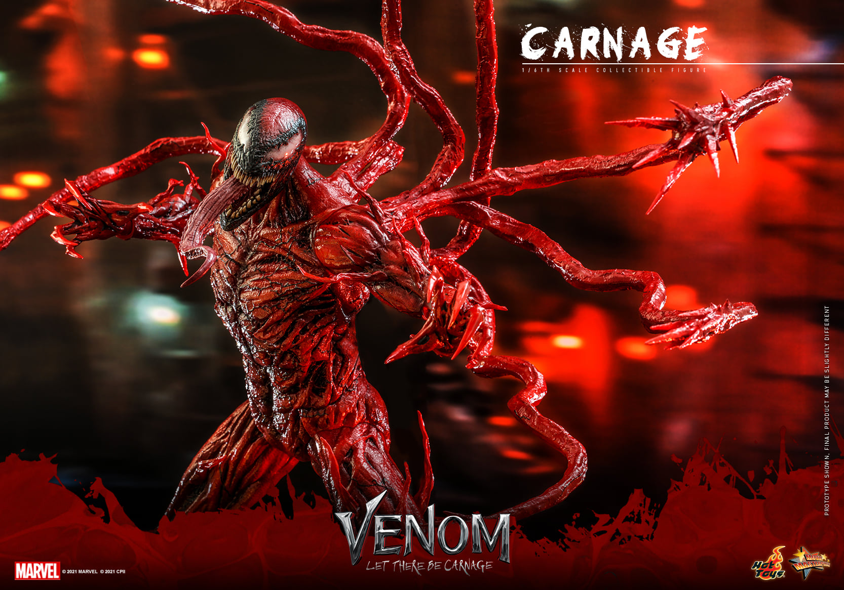 Hot Toys MMS620 1/6 Venom: Let There Be Carnage - Carnage (Deluxe Version)