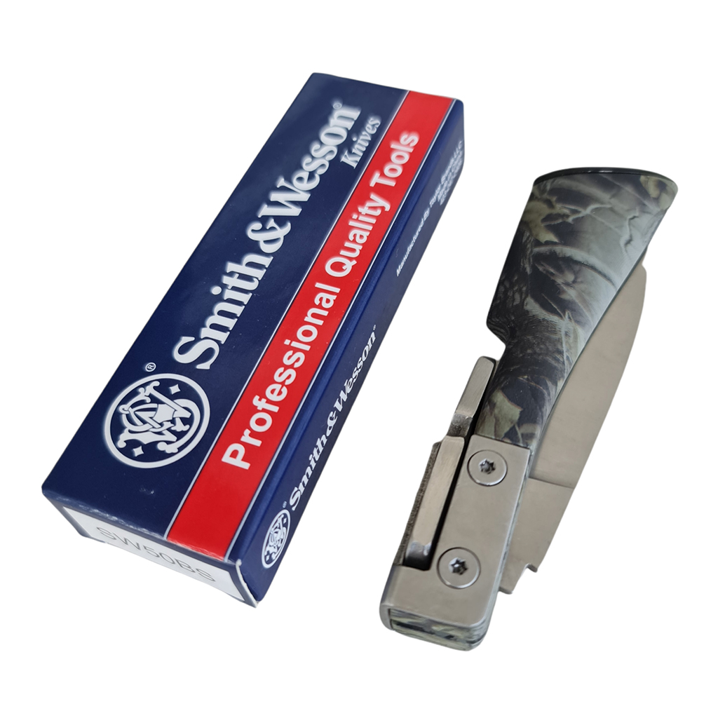 มีดพับ SW ขนาด 8 นิ้ว (20.4 ซม.) ด้ามมีดลายพราง