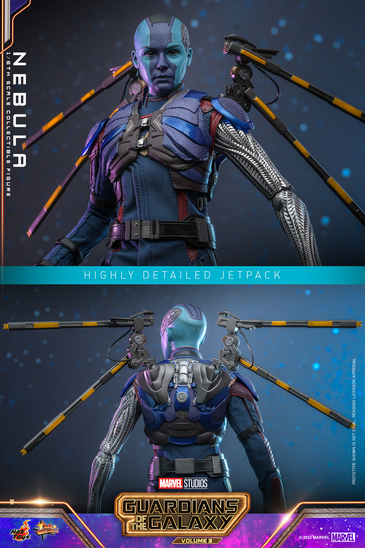 Hot Toys MMS714 1/6 Guardians of the Galaxy Vol. 3 - Nebula