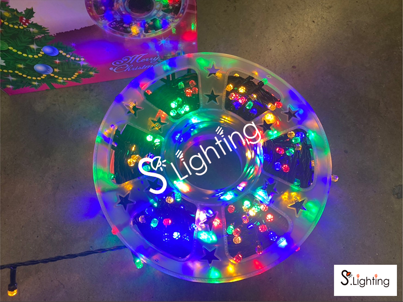 ไฟหยดน้ำ LED 50 เมตร / 500 หัว สลับสี RGB