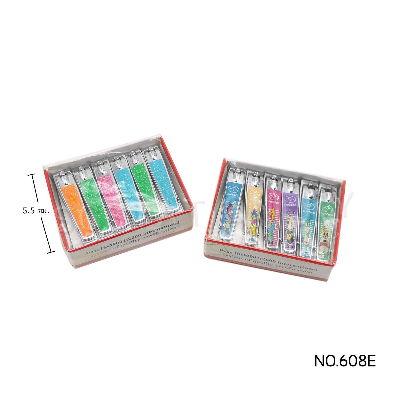 กรรไกรตัดเล็บ SUNNICE NO.608E แพ็ค 12ชิ้น