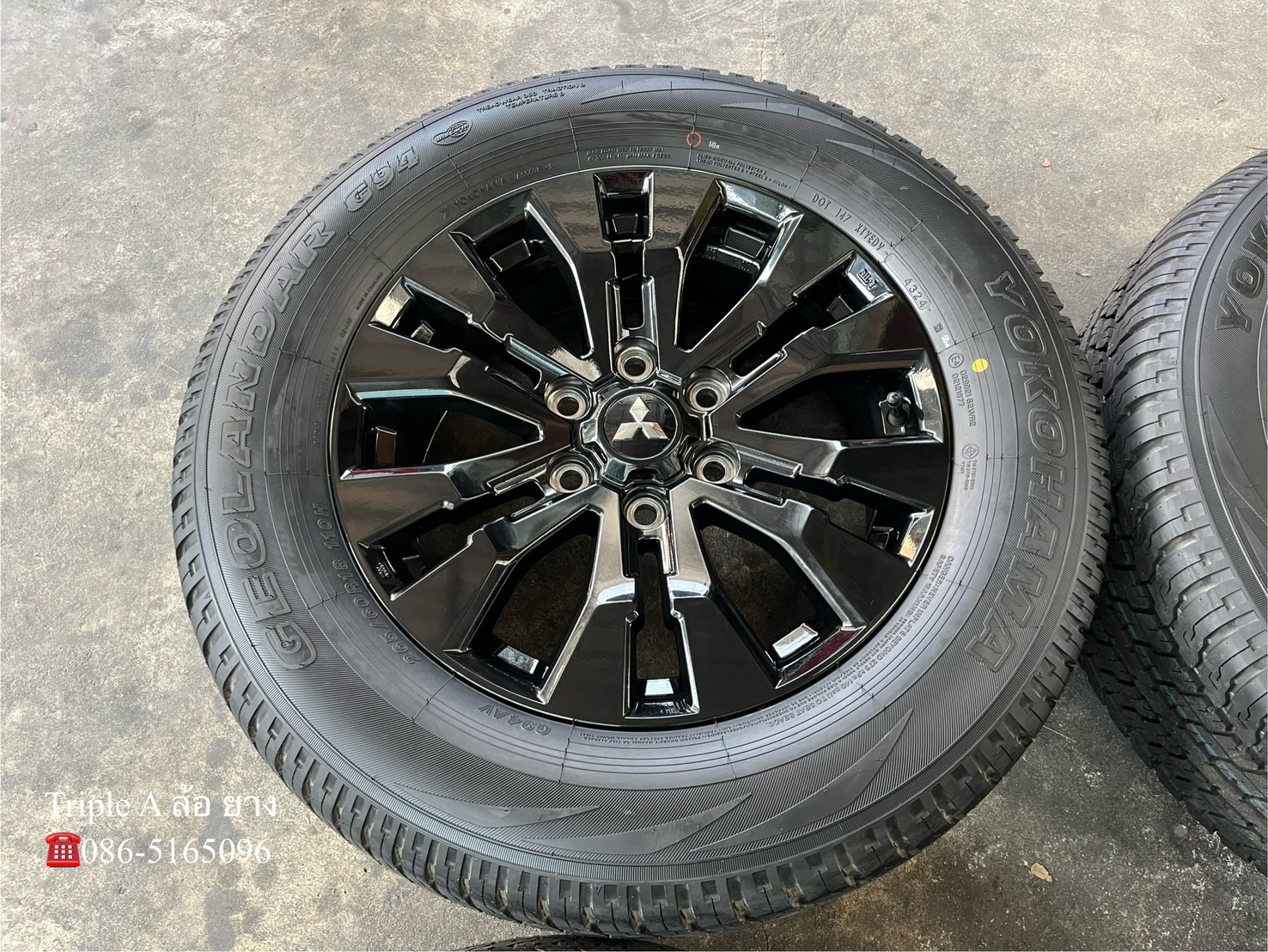 ✨ล้อแม็กพร้อมยางใหม่💯✨Mitsu Triton Athlete รุ่นใหม่ล่าสุด ขอบ 18 สีดำแท้💯💖ใหม่กริ๊บ💖