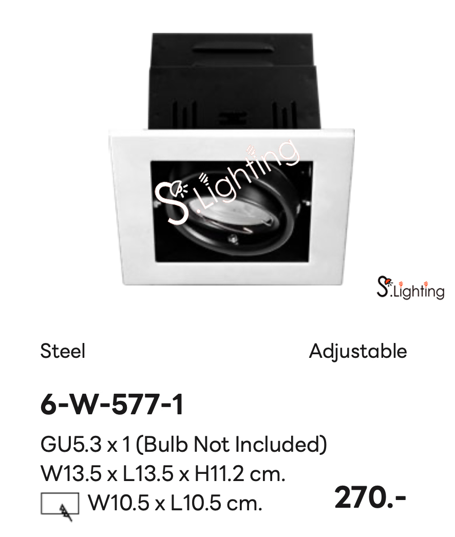 โคมไฟดาวไลท์ฝังฝ้า 6-W-577-1