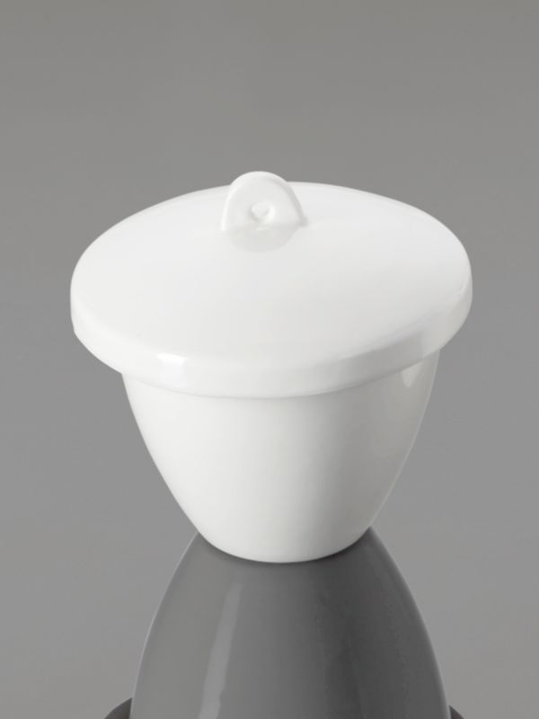 Crucible Porcelain w/ Lid เบ้าเคลือบพร้อมฝาทรงสูง