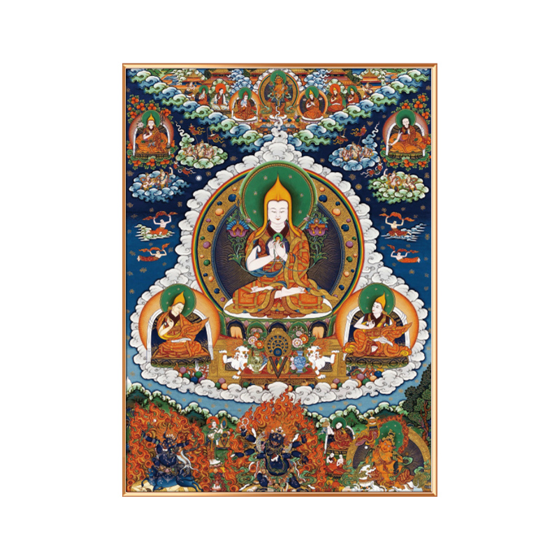 #ภาพวาดทังก้า(Thangka)ภาพวาดทิเบต ทังก้า มันดาลา พุทธศิลป์ชั้นสูง