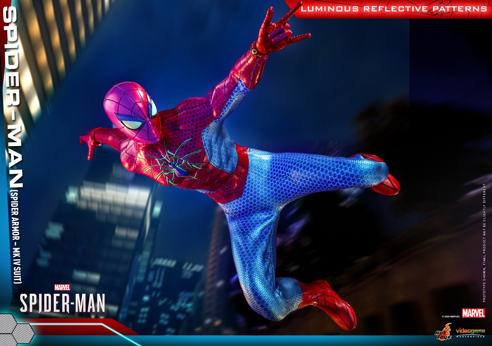 Hot Toys VGM43 Marvel's Spider-Man 16 Spider-Man (Spider Armor - MK IV Suit)