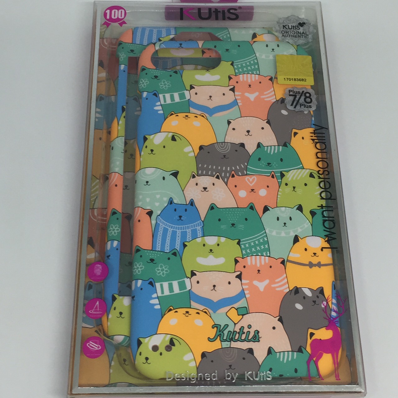 เคสคูทิส (Kutis) ไอโฟน7พลัส,8พลัส(ลายแมวอ้วน)มาใหม่