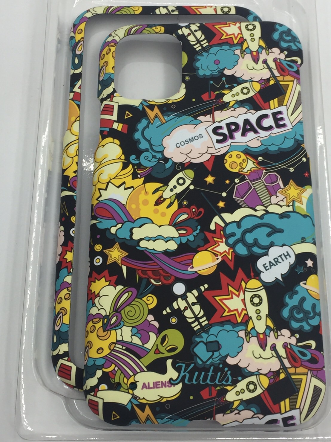 เคสคูทิส(Kutis)เคสไอโฟน11G(ลายSpace)มาใหม่ เคสประกบหน้า-หลัง เคสเรืองแสง เคสลายวินเทจ ร้านSuperhero Klongthom