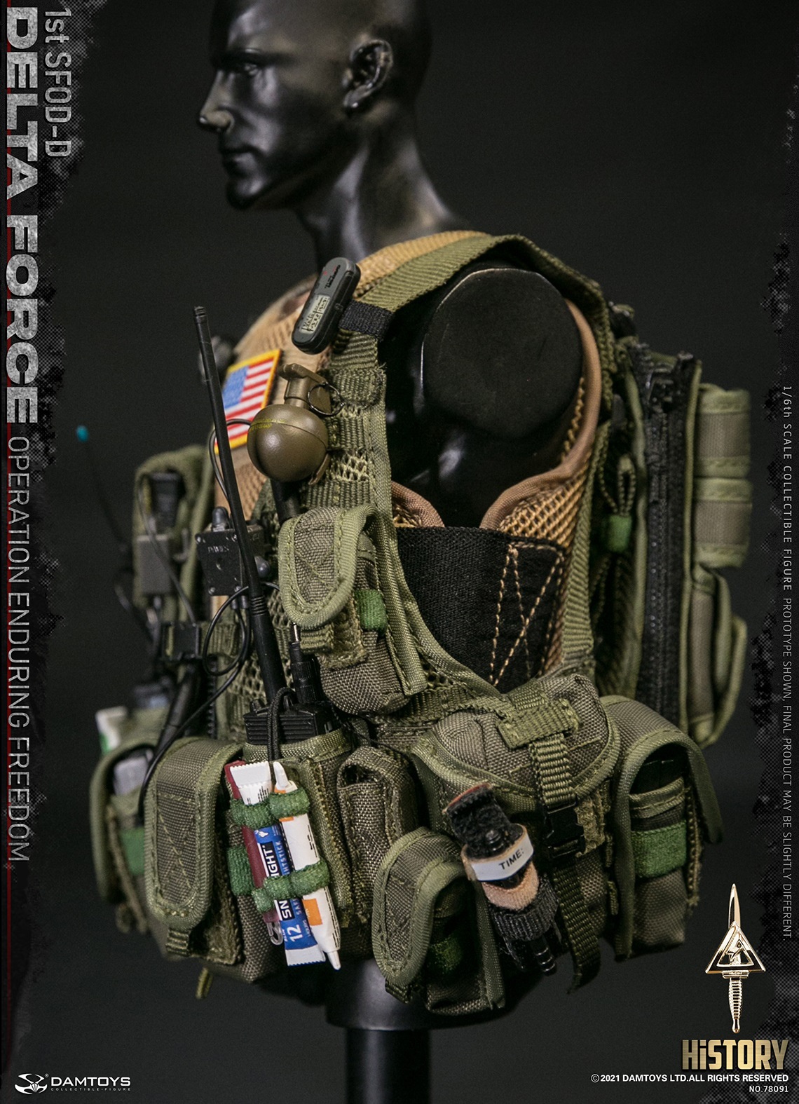 DAMTOYS 78091 1/6 1st SFOD-D OPERATION ENDURING FREEDOM DELTA FORCE