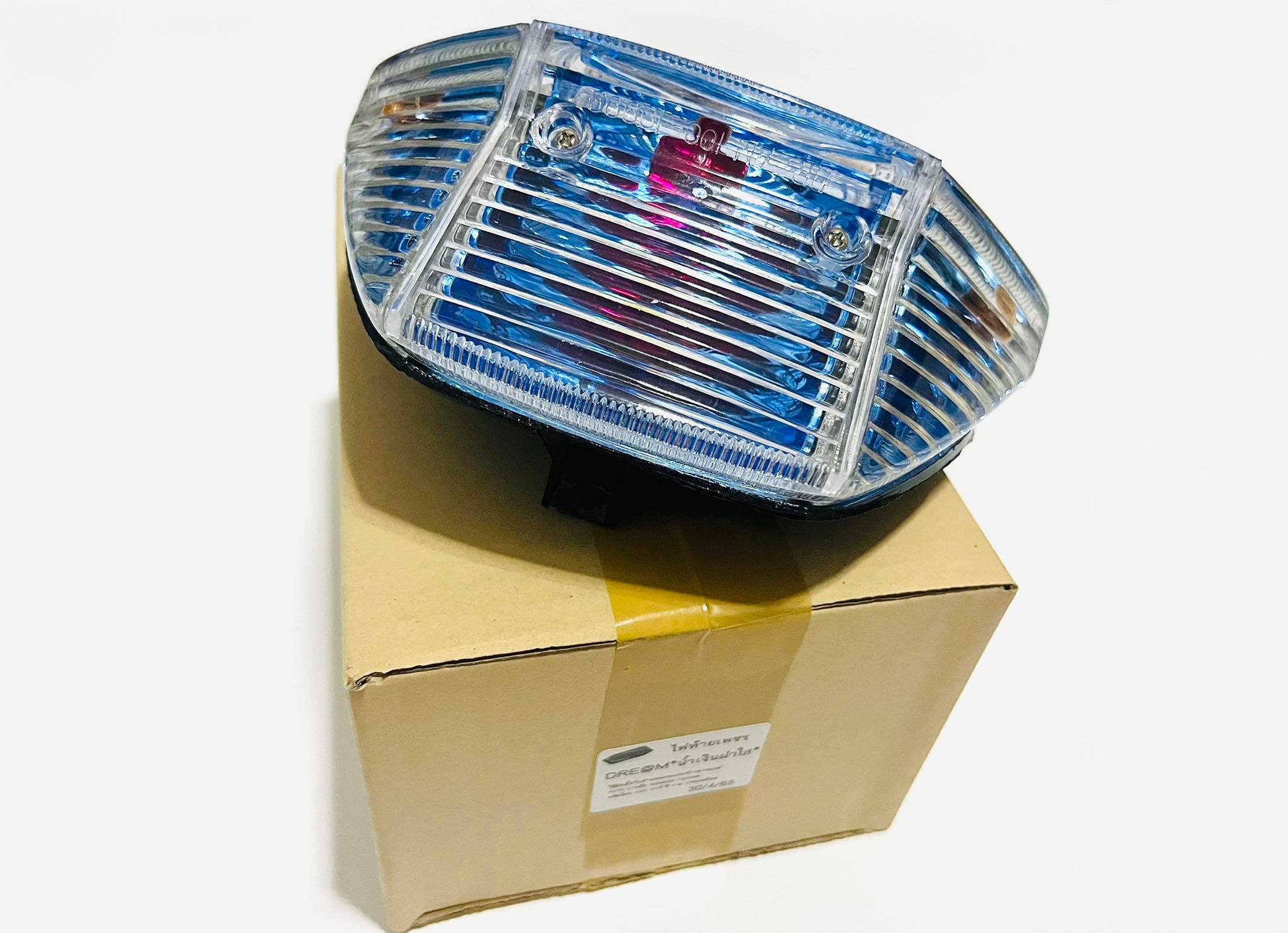 ไฟท้ายดรีมคุรุสภาน้ำเงินฝาใส บ32