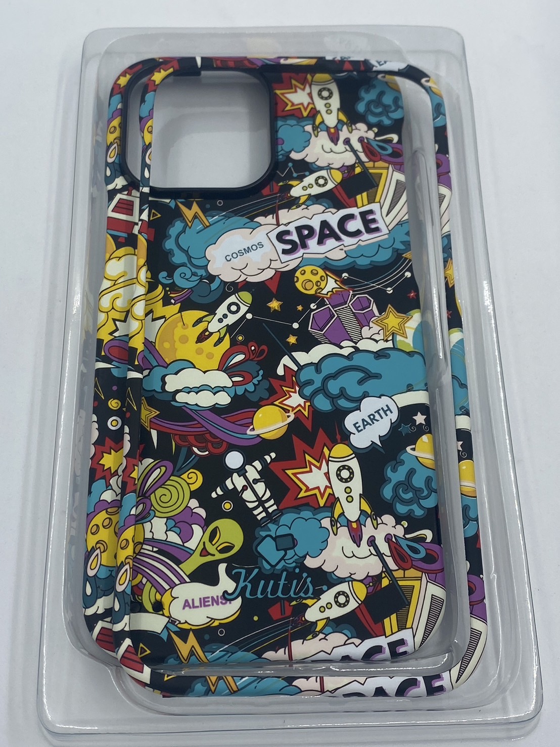 เคสคูทิส(Kutis)เคสไอโฟน14PROMAX(ลายSPACE)มาใหม่ เคสประกบหน้า-หลัง เคสเรืองแสง เคสลายวินเทจ ร้านSuperhero Klongthom