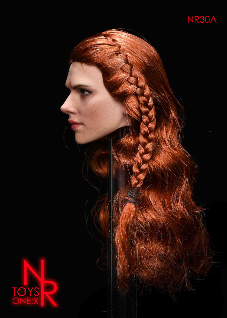 NRTOYS NR30B 1/6 Widow 7.0 Sideburn Hair Female Headsculpt