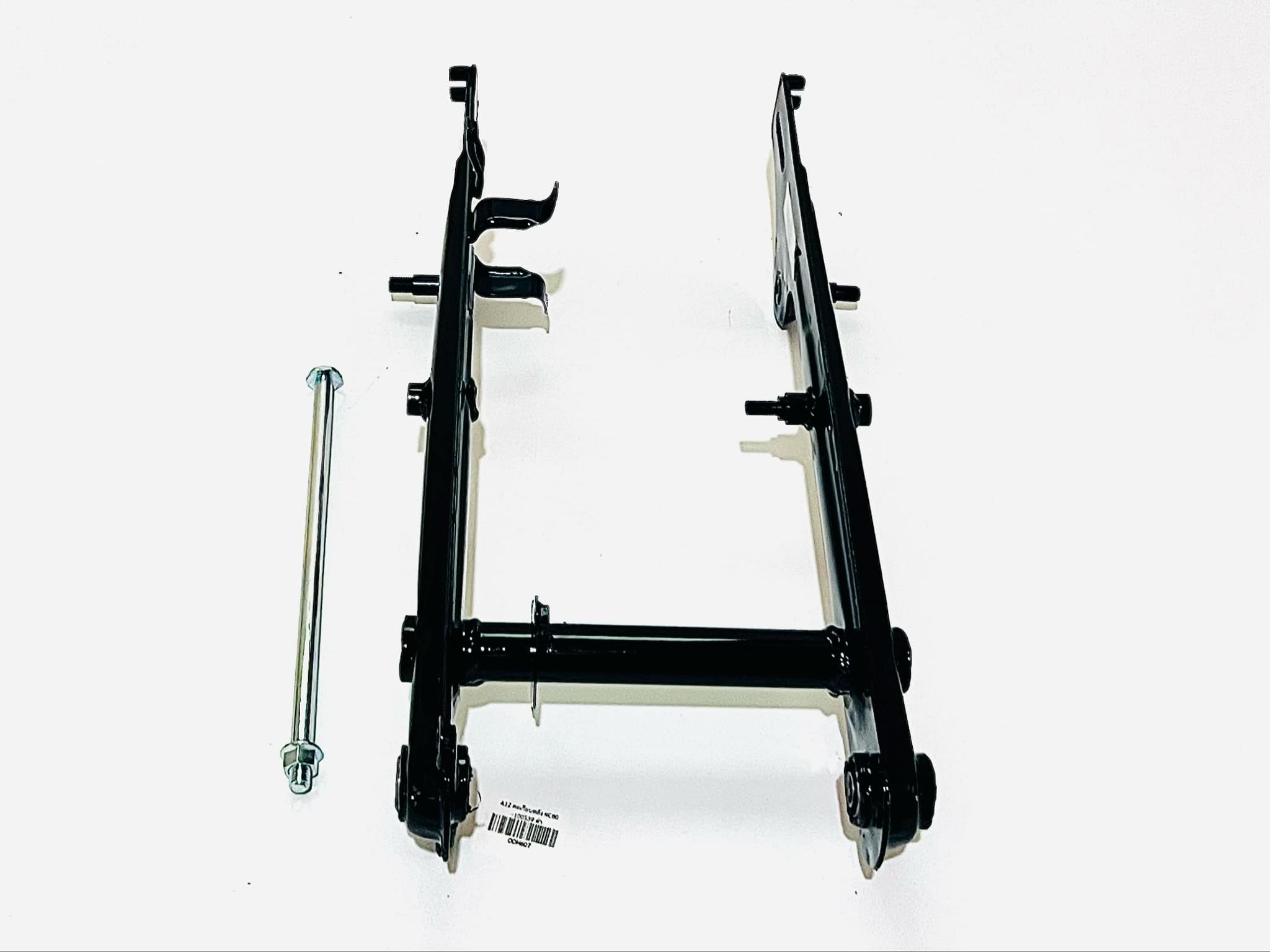 ตะเกียบหลัง rc100+แกนตะเกียบหลัง มอเตอร์ไซด์ rc100 สีดำ A12+B4