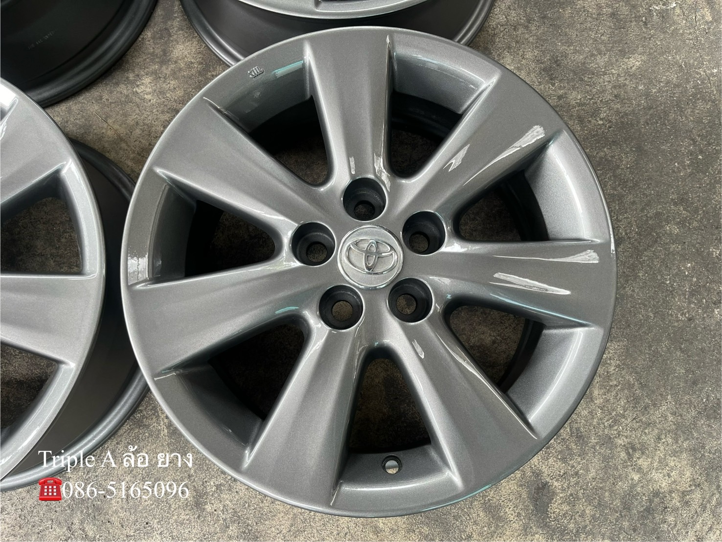 ✨ล้อแม็ก✨5รู100✨Toyota Altis ขอบ 15 สีเทา💖สวยกริ๊บ💖