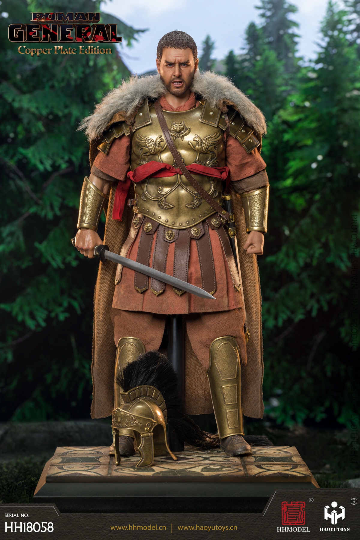 HHMODEL x HAOYUTOYS HH18058 1/6 Imperial Legion - Roman General (Copper Plate Edition)