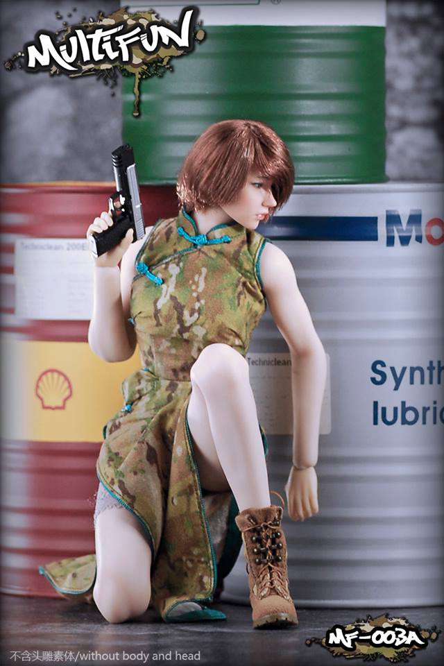 MULTIFUN MF-003 1/6 Camouflage Cheongsam Set