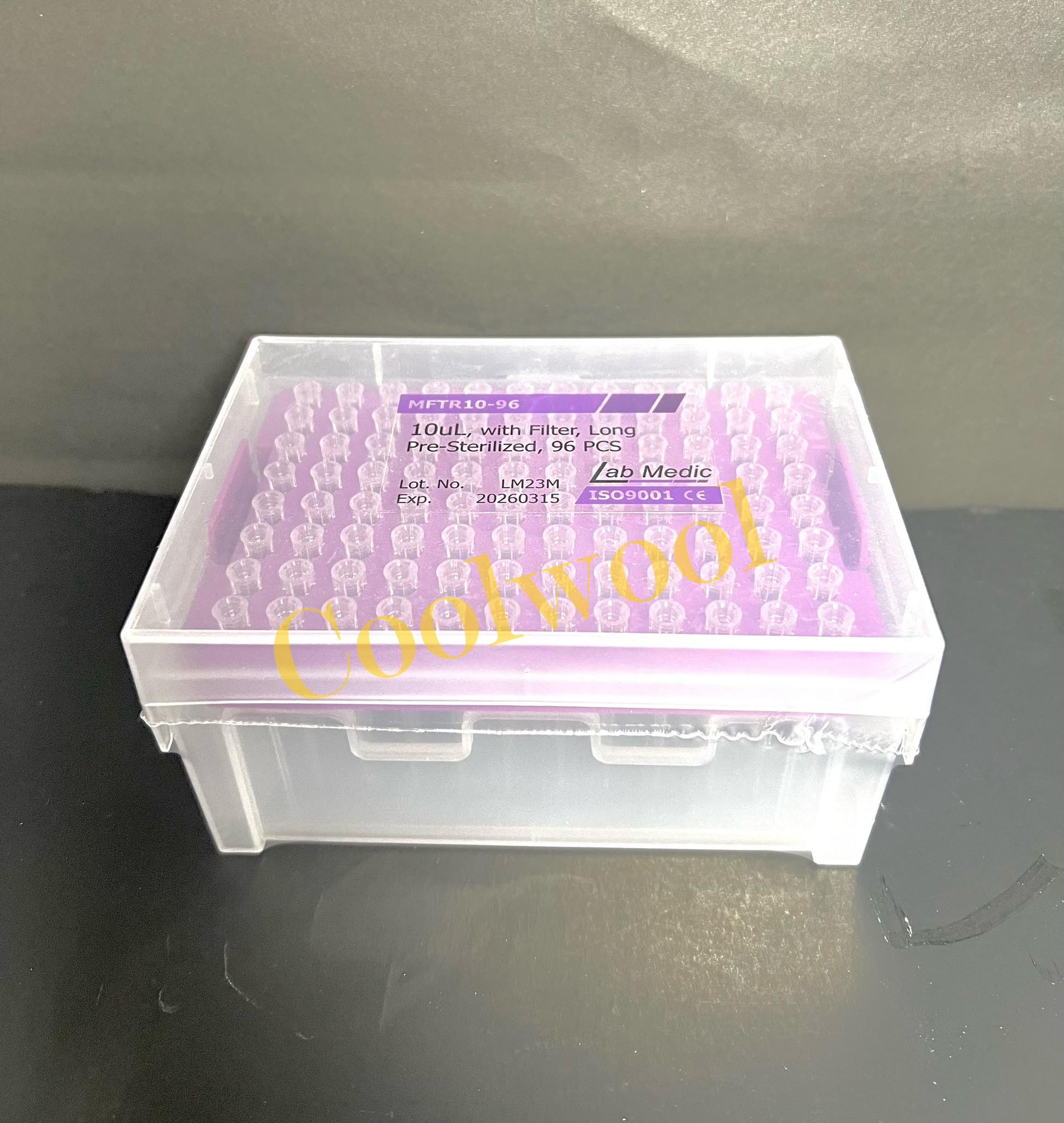 กล่องใส่ปิเปตทิปพร้อมตัวกรอง pipette tip w/ filter sterile, Lab medic