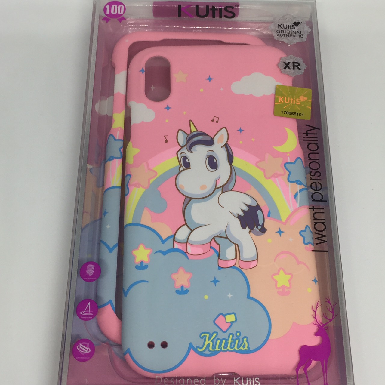 เคสคูทิส(Kutis)ไอโฟนXR(ลายม้ายูนิคอร์นแอ็บแบ๊ว)มาใหม่
