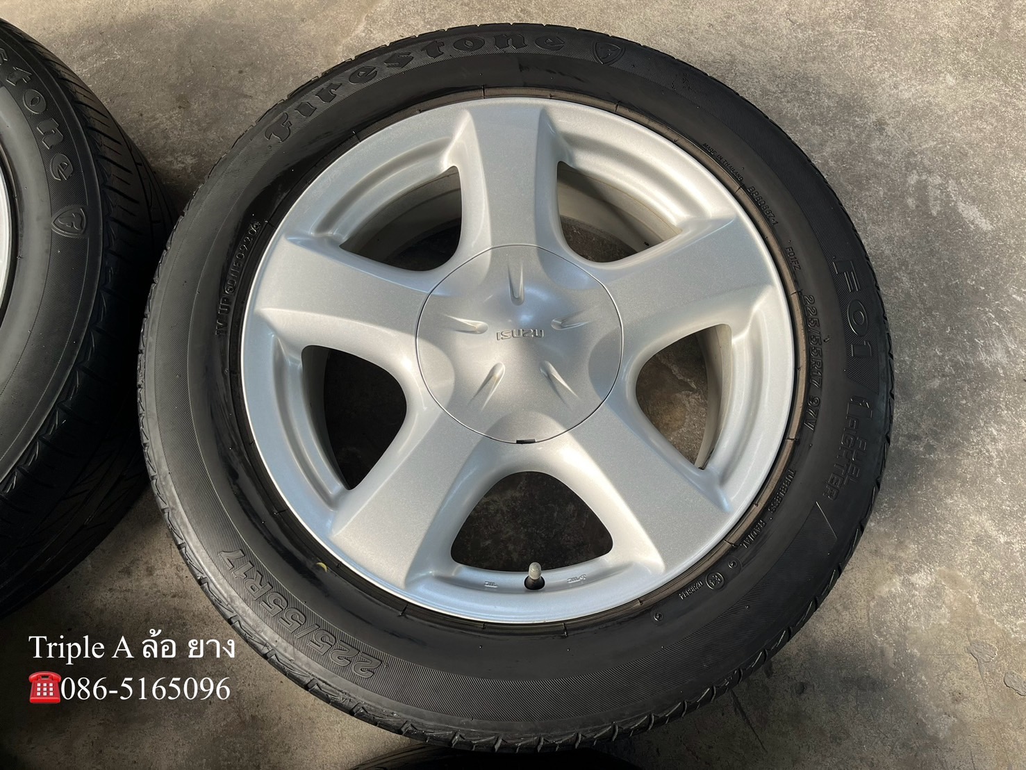 ✨ล้อแม็ก✨ISUZU V-Cross ขอบ 17 พร้อมยาง 225-55-17 Firestone ปี 20