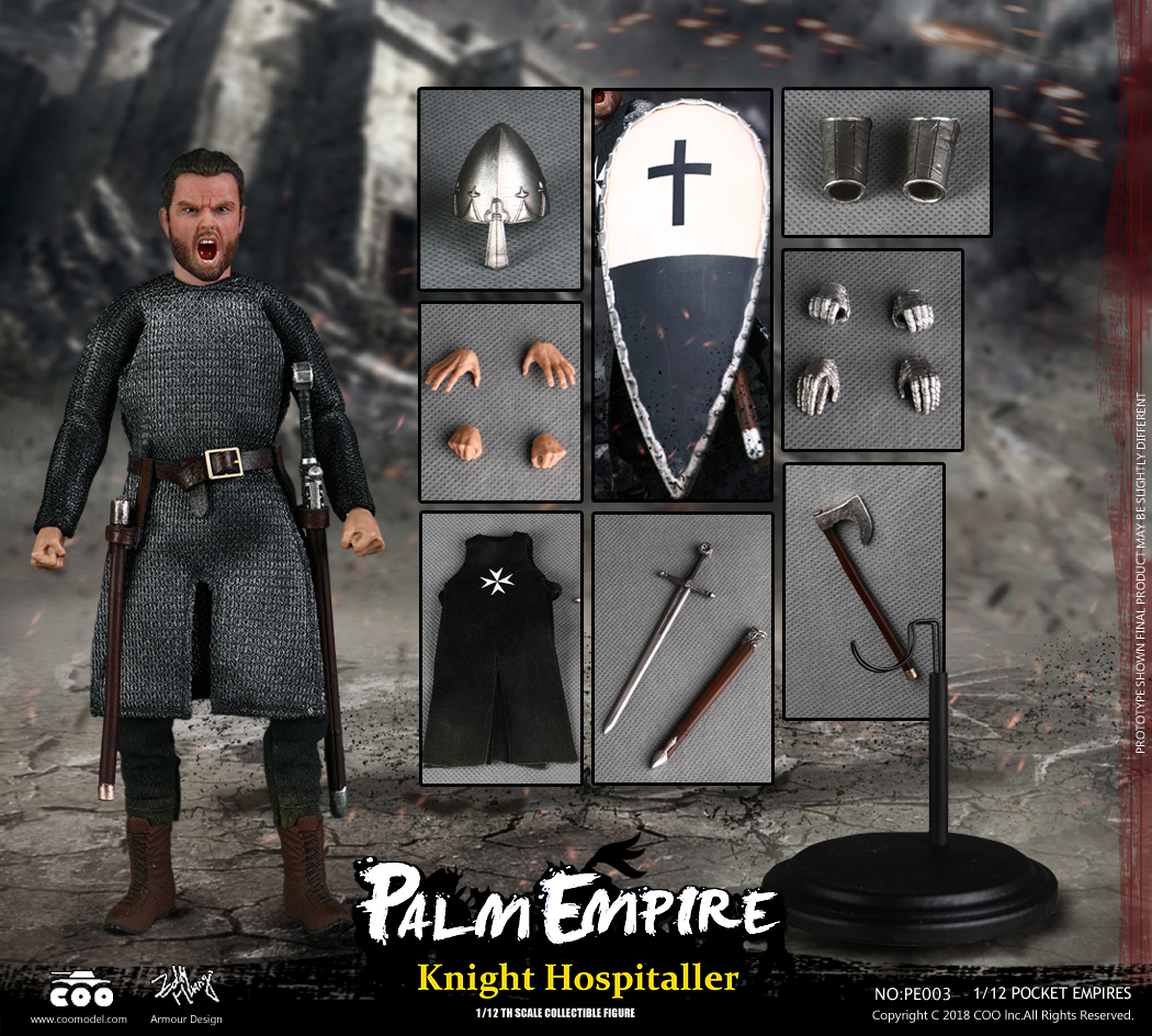 COOMODEL PE003 1/12 POCKET EMPIRES - HOSPITALLER KNIGHT