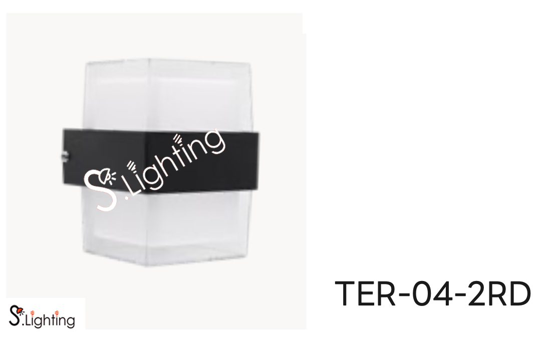 โคมไฟติดผนังภายนอก 10-TER-04-2SQ-8W30