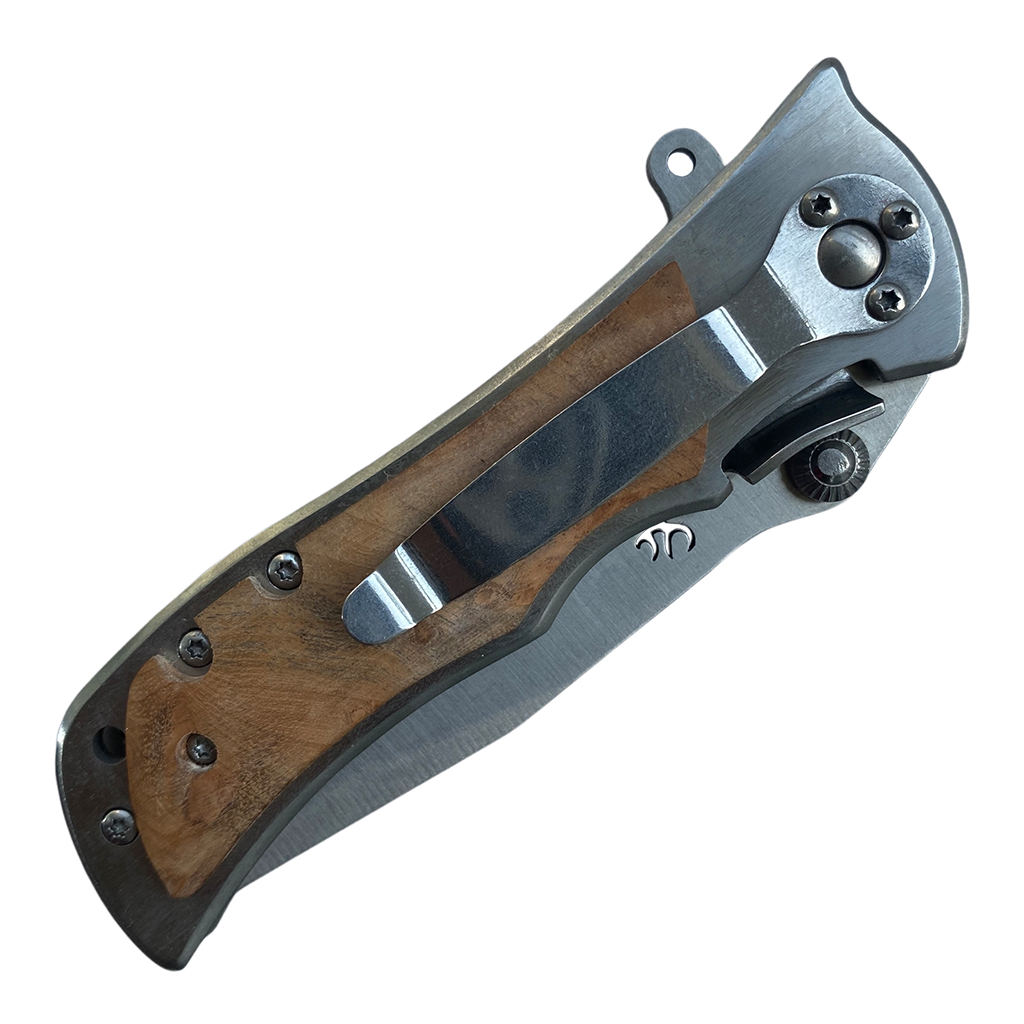 มีดพับ Browning ด้ามลายไม้ ขนาด 8 นิ้ว (20.5 ซม.)
