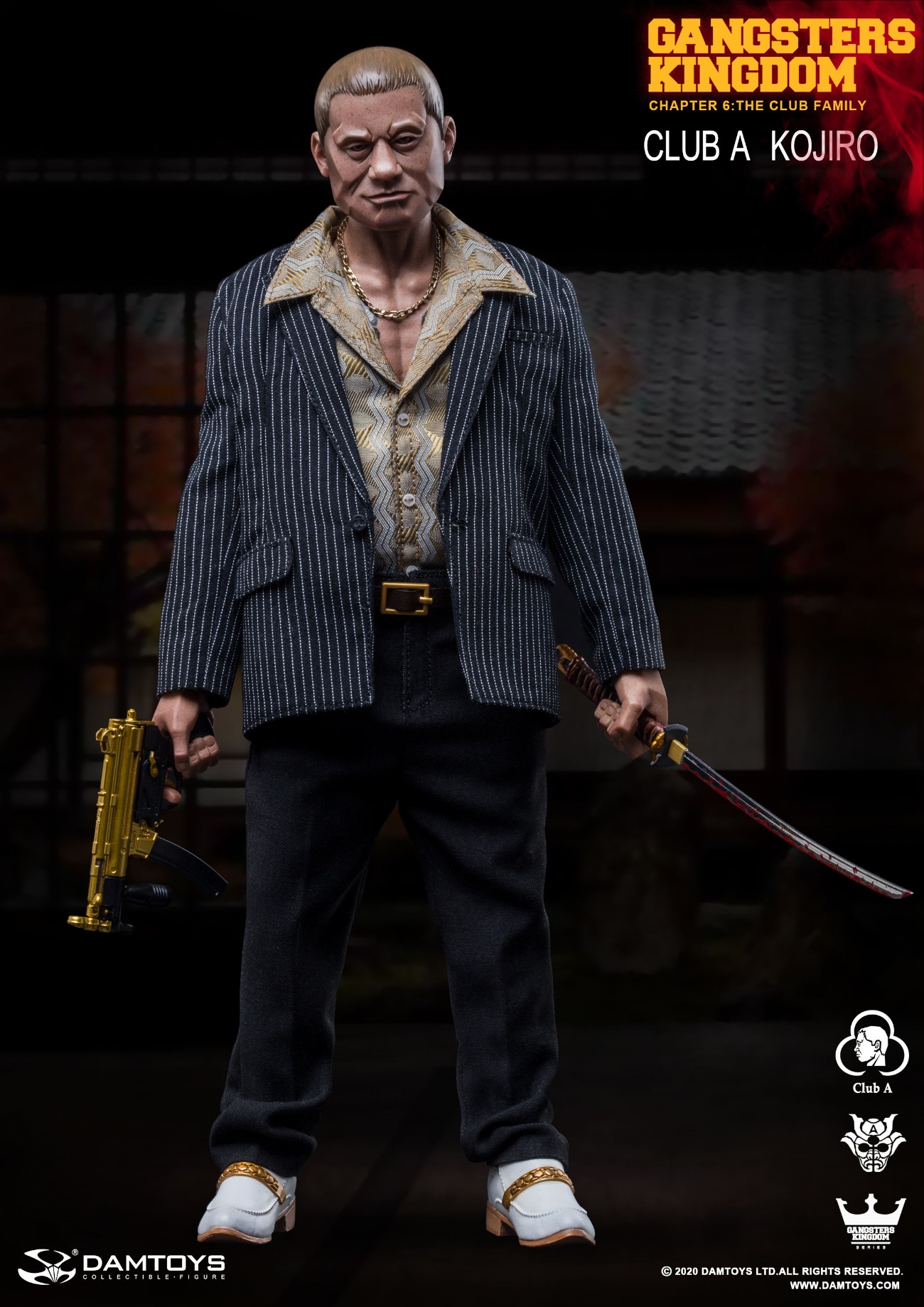 DAMTOYS GK021 1/6 GANGSTERS KINGDOM: CHAPTER 6 THE CLUB FAMILY - CLUB A KOJIRO