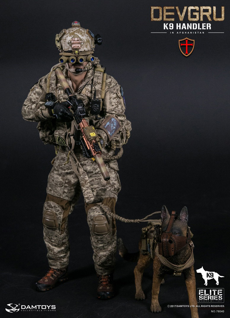 DAMTOYS No.78040, No.78040-1 DEVGRU K9-handler in Afghanistan