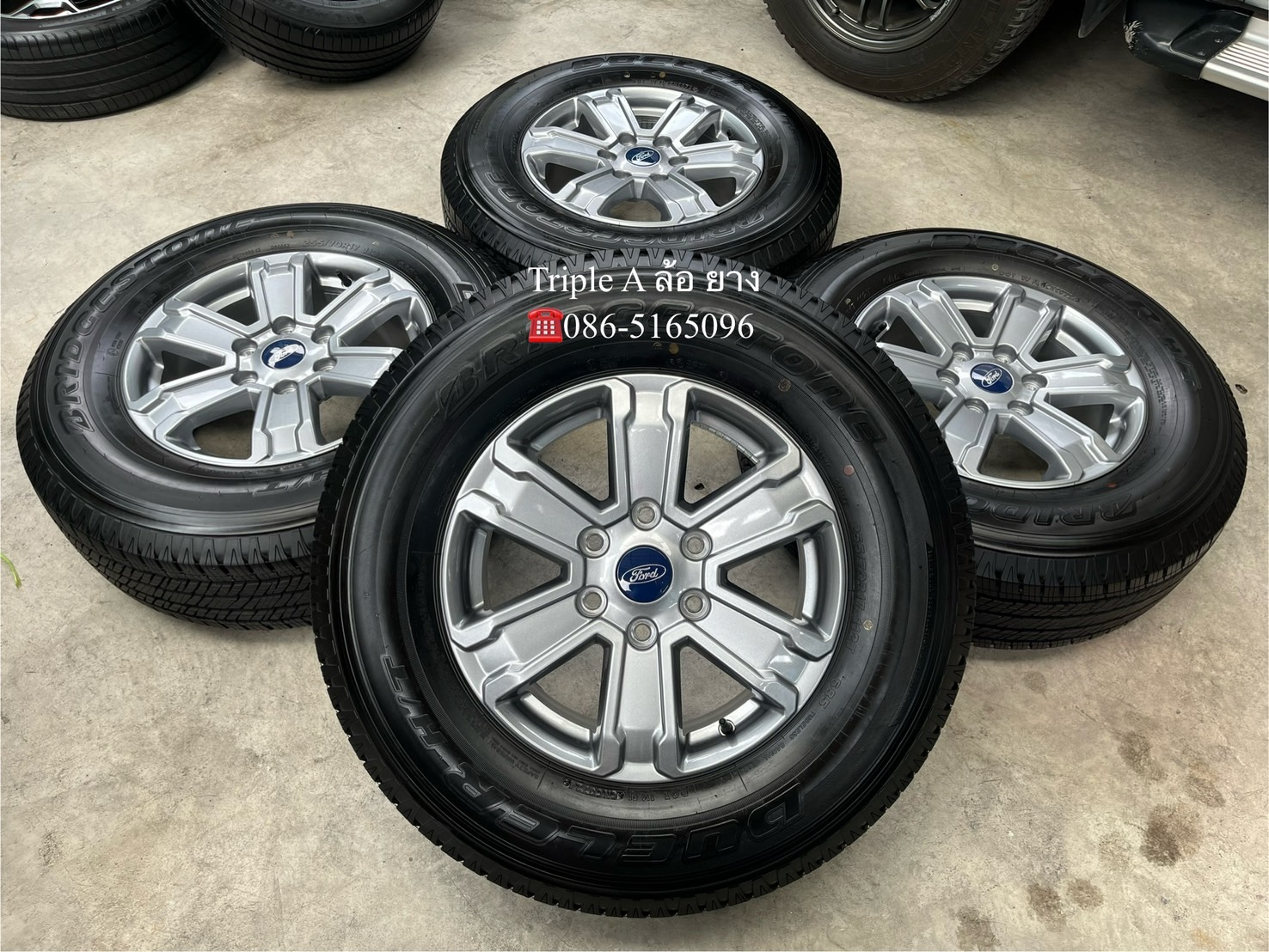 ♨️ปี24♨️✨ล้อแม็กพร้อมยางใหม่ป้ายแดง✨Ford Ranger รุ่นใหม่ล่าสุด ขอบ 17💖ใหม่กริ๊บ💖